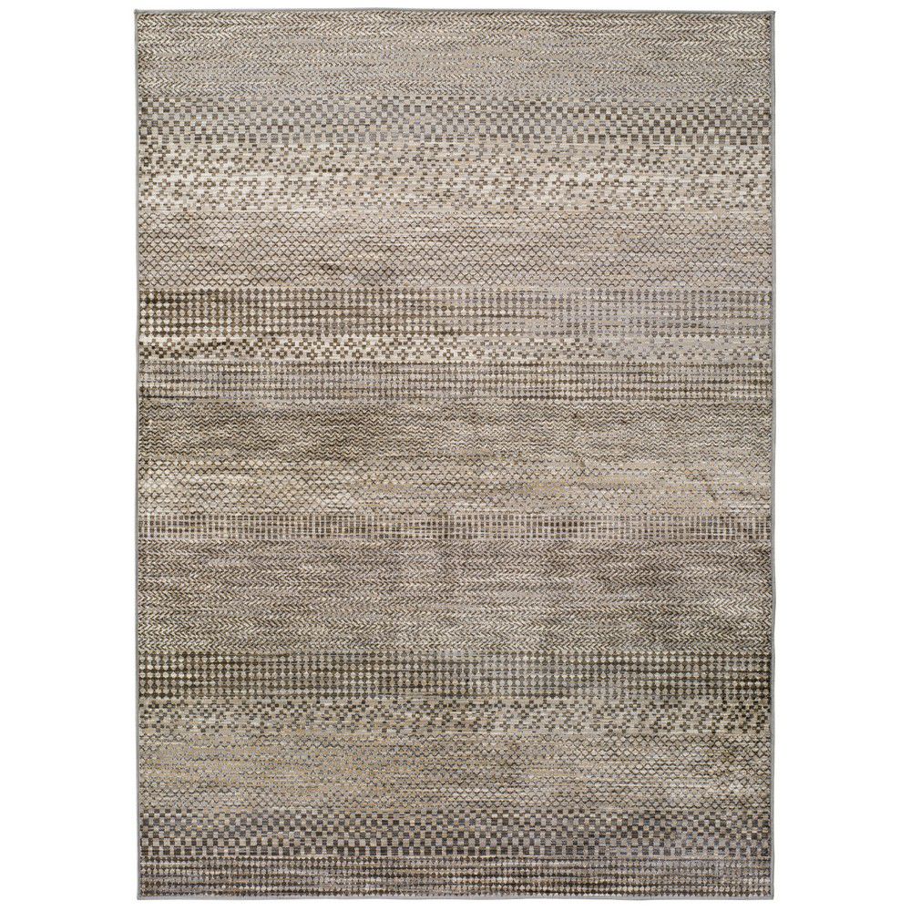 Šedý koberec z viskózy Universal Belga Beigriss, 100 x 140 cm - Bonami.cz