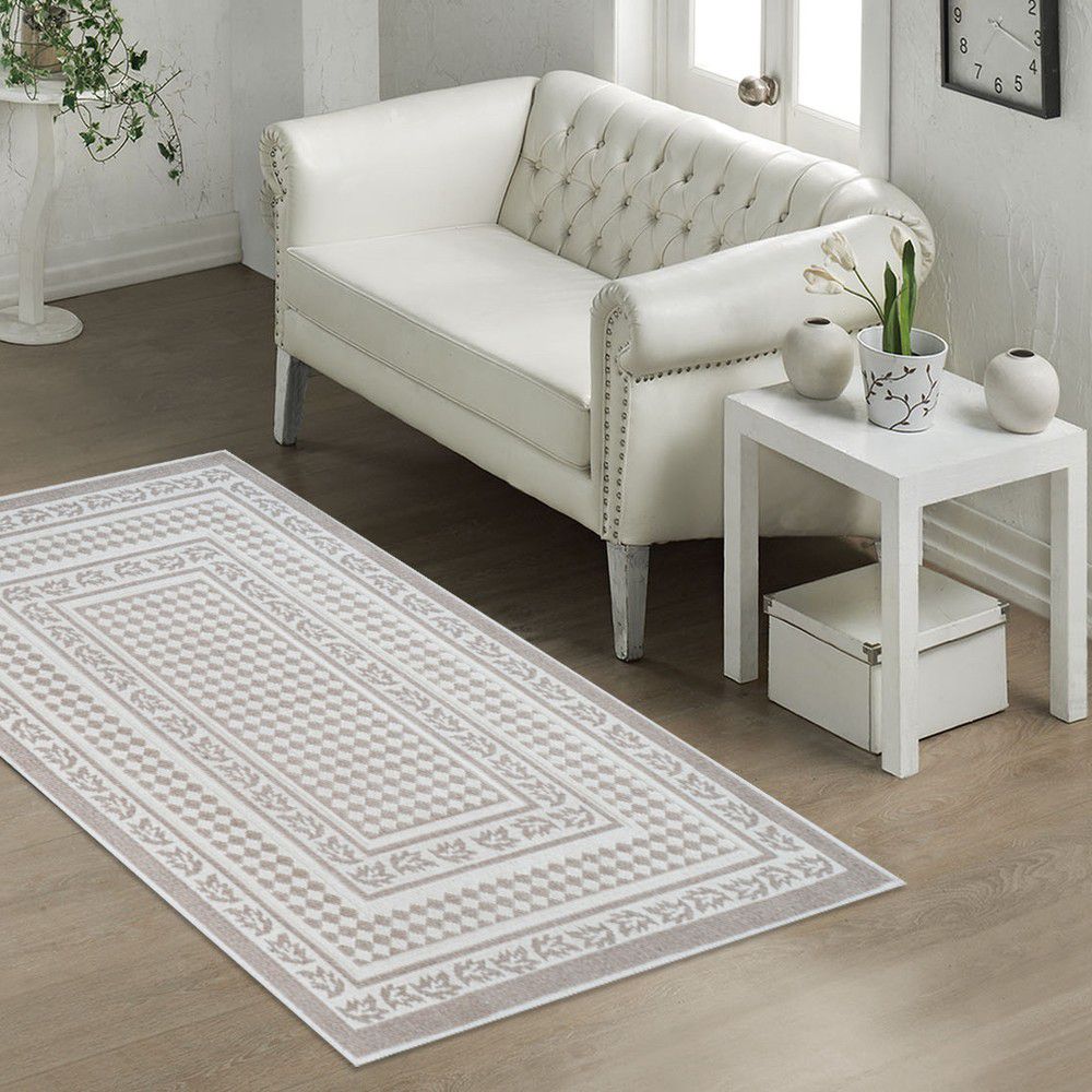 Béžový odolný bavlněný koberec Olivia, 160 x 230 cm - Bonami.cz