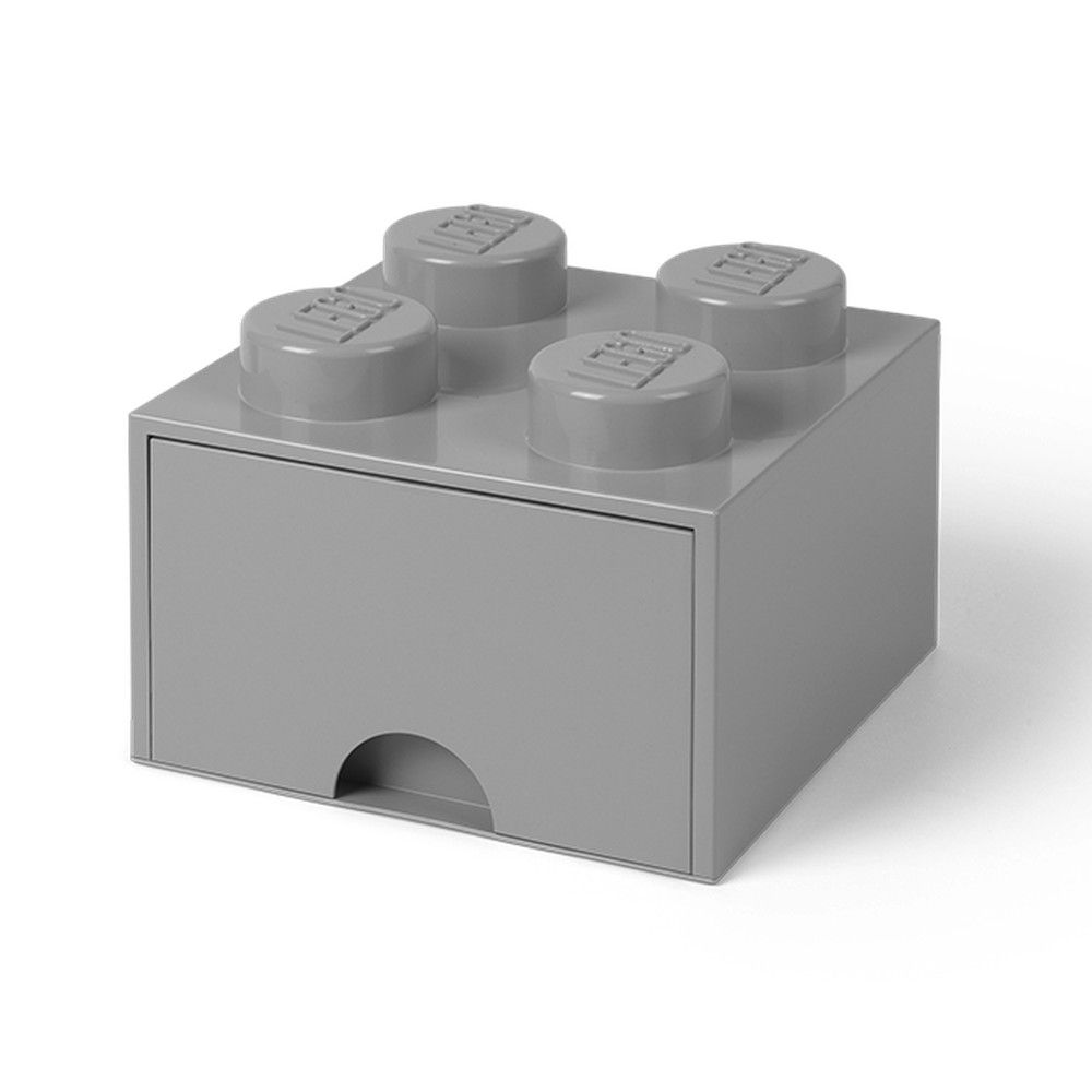 Šedý úložný box čtverec LEGO® - Bonami.cz