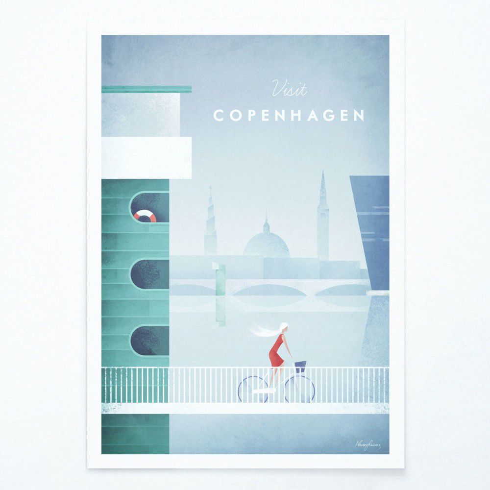 Plakát Travelposter Copenhagen, A2 - Bonami.cz