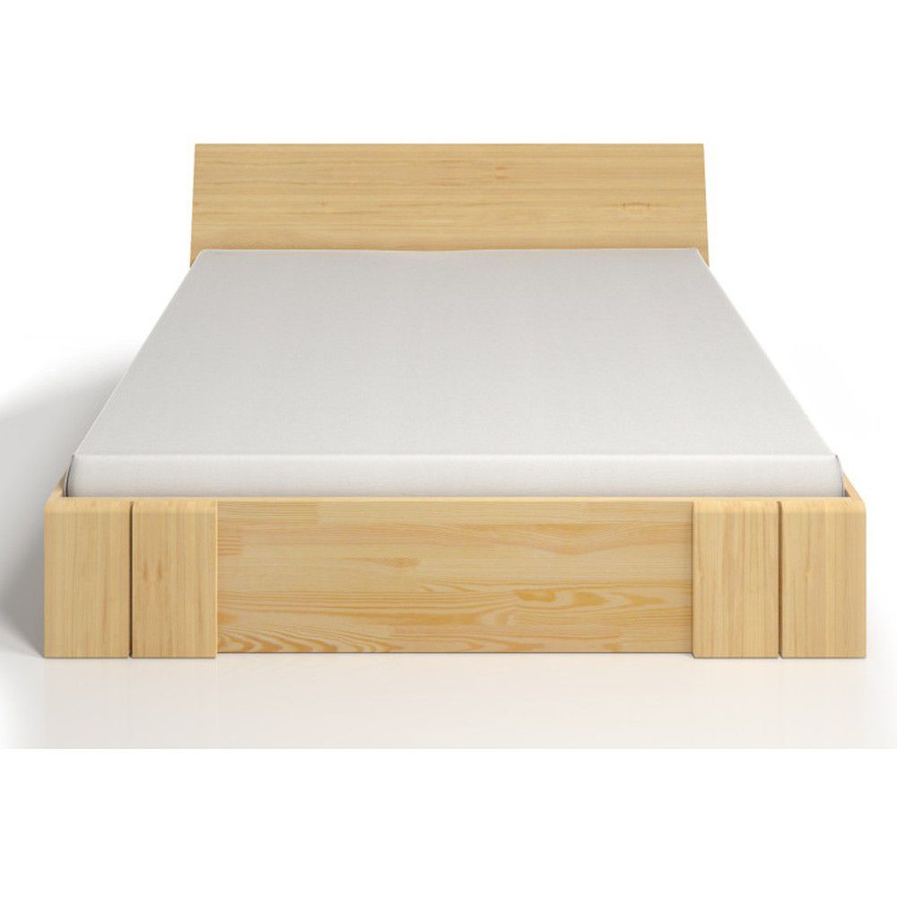 Dvoulůžková postel z borovicového dřeva se zásuvkou SKANDICA Vestre Maxi, 160 x 200 cm - Bonami.cz