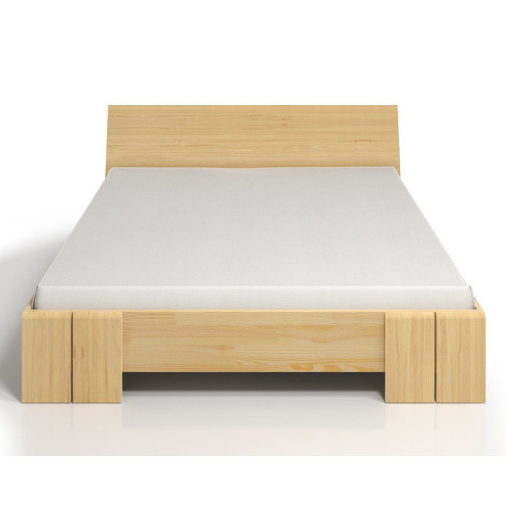 Dvoulůžková postel z borovicového dřeva SKANDICA Vestre Maxi, 140 x 200 cm - Bonami.cz