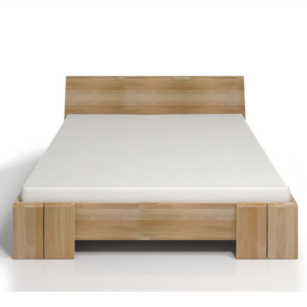 Dvoulůžková postel z bukového dřeva SKANDICA Vestre Maxi, 140 x 200 cm - Bonami.cz