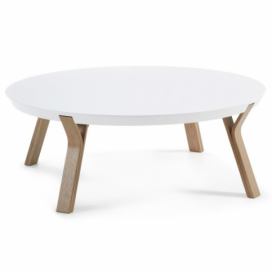 Bonami.cz: Bílý konferenční stolek La Forma Solid, Ø 90 cm