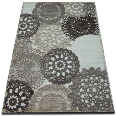  Akrylový kusový koberec Yazz Circles béžový 240x330 - Beliani.cz
