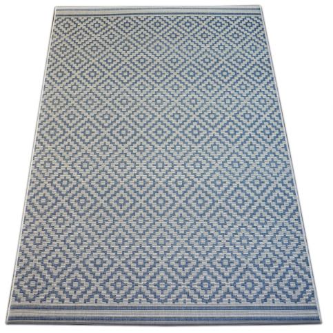  Kusový koberec Flat Diamont šedý 120x170 - Beliani.cz