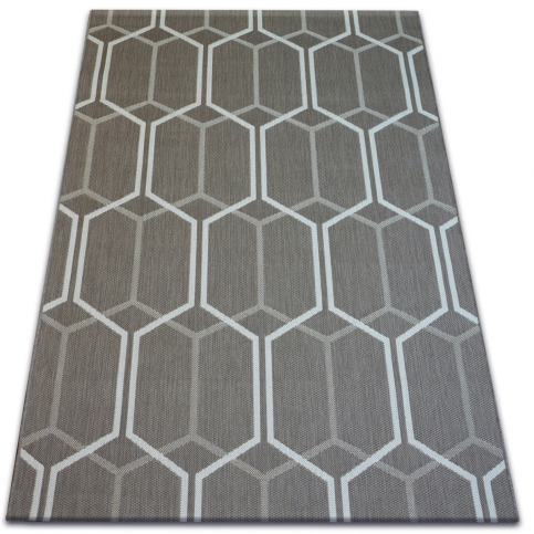  Kusový koberec Flat Moderne šedý 120x170 - Beliani.cz