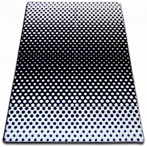  Kusový koberec SKETCH Cross bílo-černý 80x150 - Beliani.cz