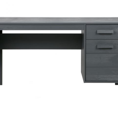 Pracovní stůl Koben 141 cm, tmavě šedá dee:365557-GBS Hoorns - Beliani.cz