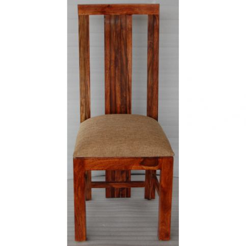 Židle s polstrovaným sedákem z indického masivu palisandr Barva Only stain  EVK-CH - Beliani.cz