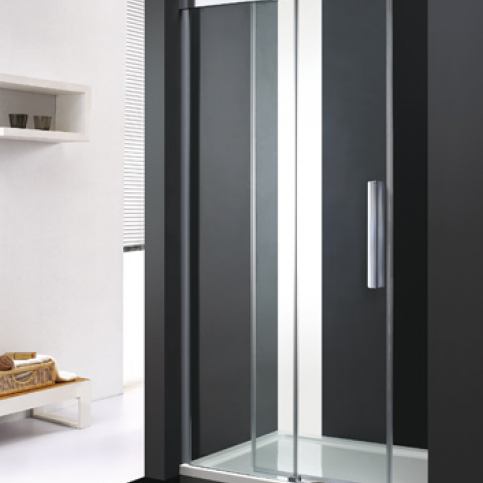 Nobel B2 - Luxusní sprchové dveře zasouvací s brzdou 107-111cm, sklo 8mm - Beliani.cz