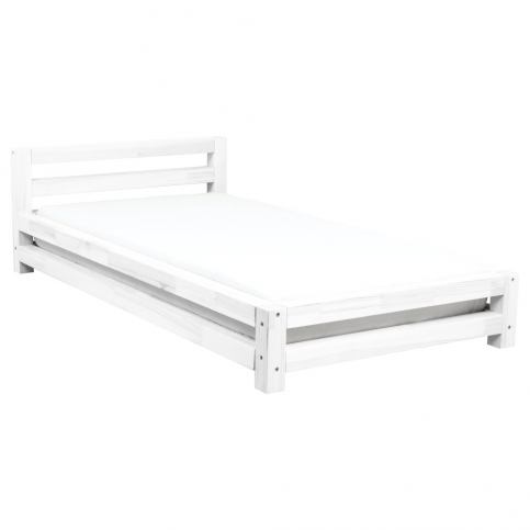Bílá jednolůžková postel z borovicového dřeva Benlemi Single, 80 x 180 cm - Bonami.cz