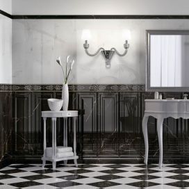 Detail luxusní koupelny Crystal Marble od Valentina