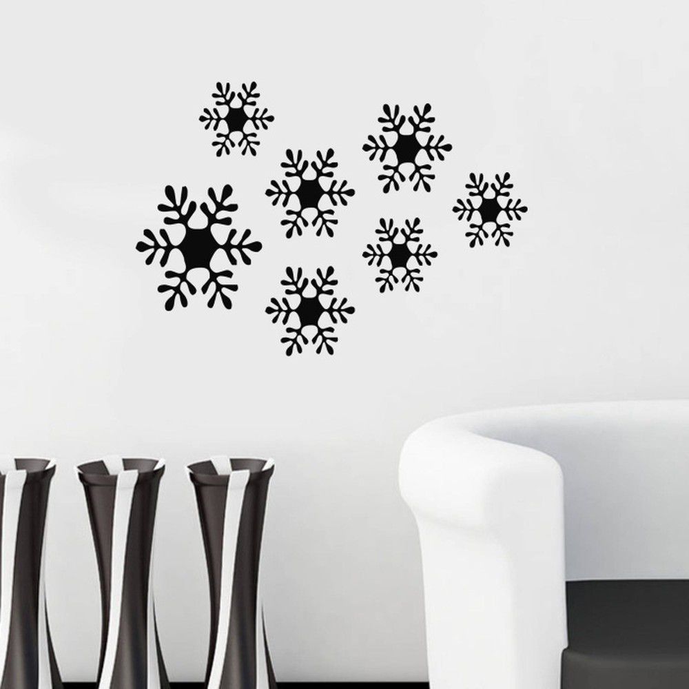 Samolepka na stěnu Snowflakes, 49 x 34 cm - Bonami.cz