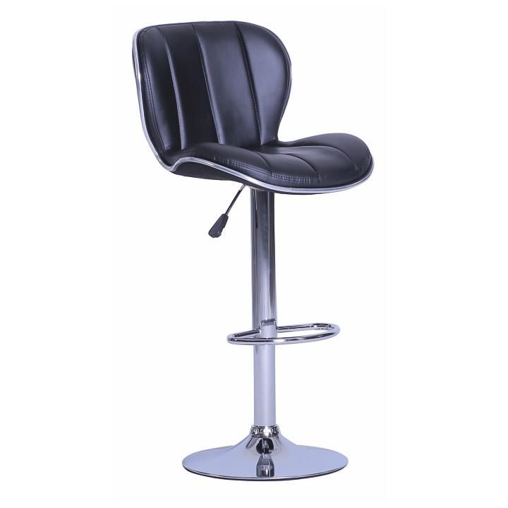 Barová židle, černá / chromovaná, DUENA 0000183148 Tempo Kondela - DEKORHOME.CZ