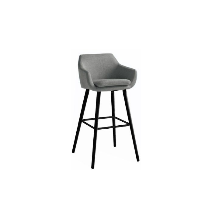 Barová židle, šedohnědá látka / černá, Tahira 0000204525 Tempo Kondela - DEKORHOME.CZ