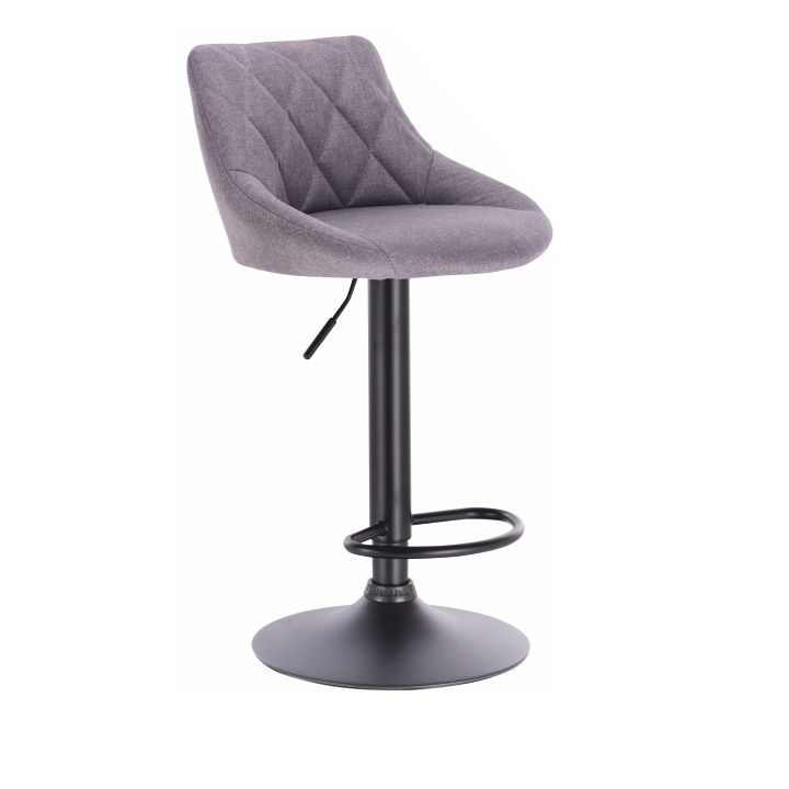 Barová židle, šedá/černá, TERKAN 0000206808 Tempo Kondela - DEKORHOME.CZ