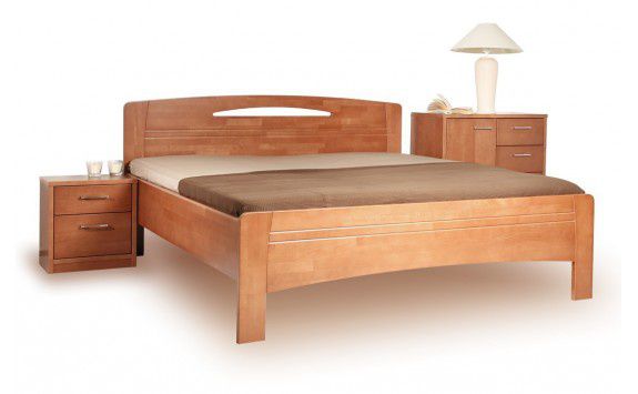 Masivní postel s úložným prostorem Evita 3 - 160/180 x 200cm - 160 x 200cm - Nábytek Harmonia s.r.o.