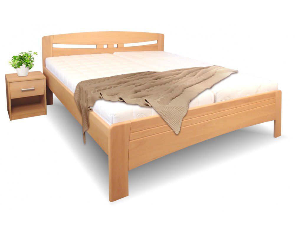 Masivní postel s úložným prostorem Evita 6 - 160/180 x 200cm - 160 x 200cm - Nábytek Harmonia s.r.o.