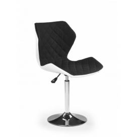 HALMAR Barová židle Dorie šedá/bílá
