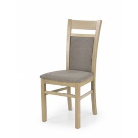 Halmar Jídelní židle Gerard 2, tmavý ořech/béžová