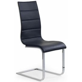 Halmar Jídelní židle K104, béžová/bílá, látka