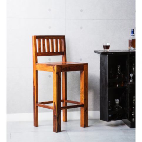 Barová židle z indického masivu palisandr Barva Only stain  207 - Beliani.cz