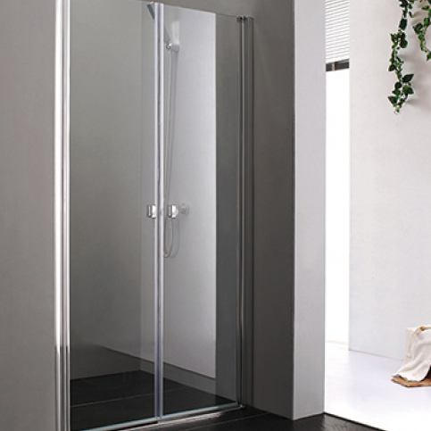 Glass B2 100 sprchové dveře do niky dvoukřídlé 97-101cm, barva rámu chrom, výplň sklo - matné - Beliani.cz