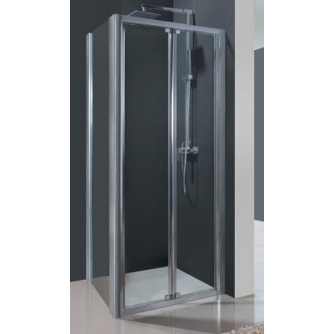 DYNAMIC B6 80 - Sprchové dveře zalamovací 77-81cm, výplň sklo - čiré - Beliani.cz
