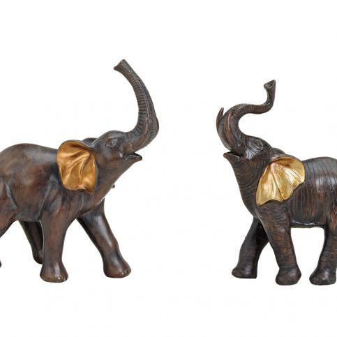 Duo dekoračních slonů - Velký Košík