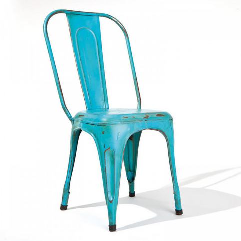 Idea Židle AIX retro tyrkysová - ATAN Nábytek