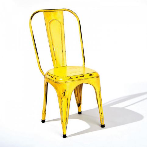 Idea Židle AIX retro žlutá - ATAN Nábytek