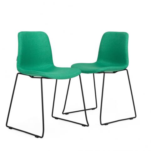 Sada 2 zelených židlí Garageeight Forett U - Bonami.cz