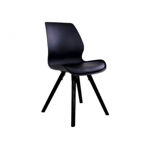 Jídelní židle Nordic Living Joona, černá/černá S1001065 Nordic Living - Beliani.cz