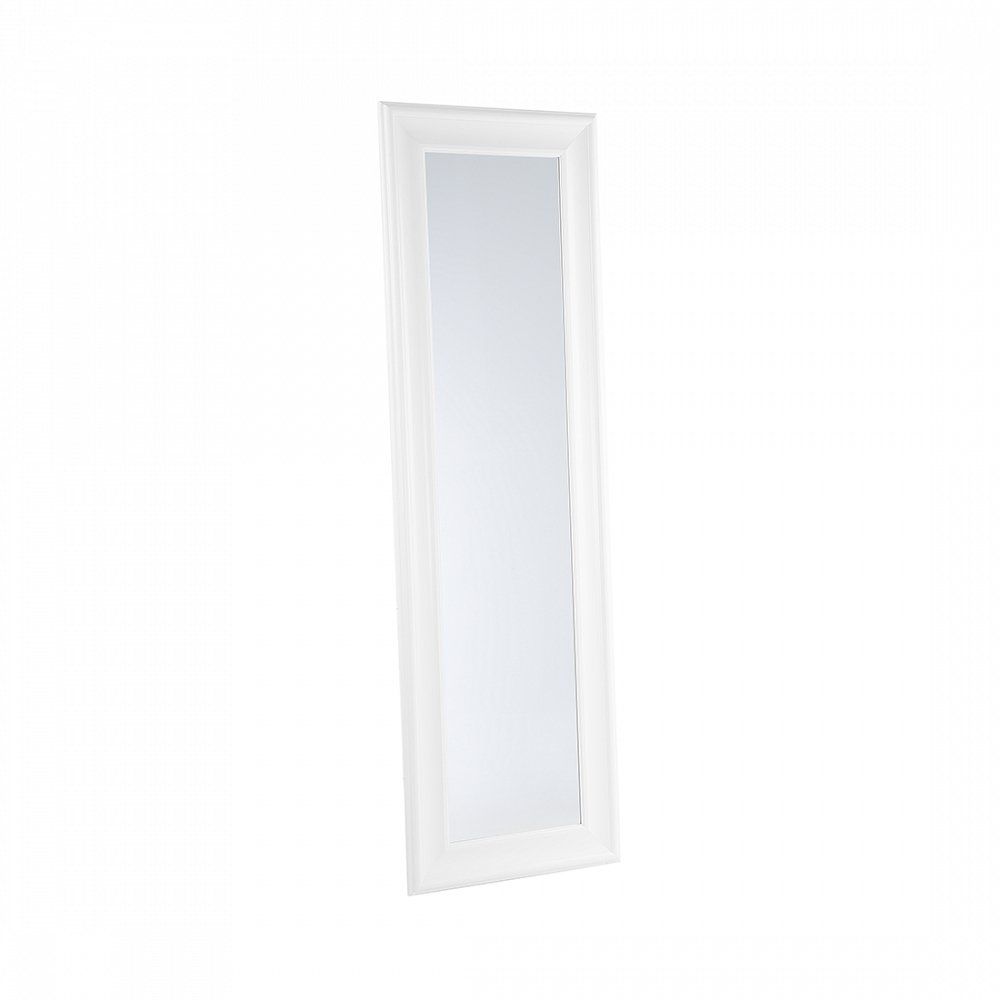 Nástěnné zrcadlo v dekorativním rámu 51 x 141 cm bílé LUNEL - Beliani.cz