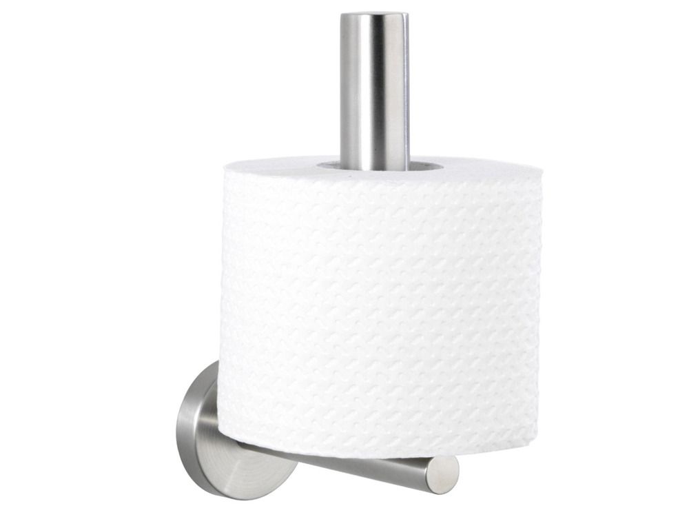 Nástěnný držák na toaletní papír z nerezové oceli v matně stříbrné barvě Bosio – Wenko - Bonami.cz