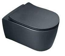 SIKO WC závěsné Glacera Alfa černá mat zadní odpad AL010BL - Siko - koupelny - kuchyně