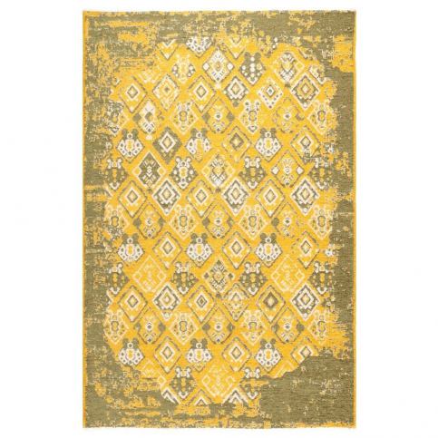 Žlutozelený oboustranný koberec Halimod Maleah, 155 x 230 cm - Bonami.cz