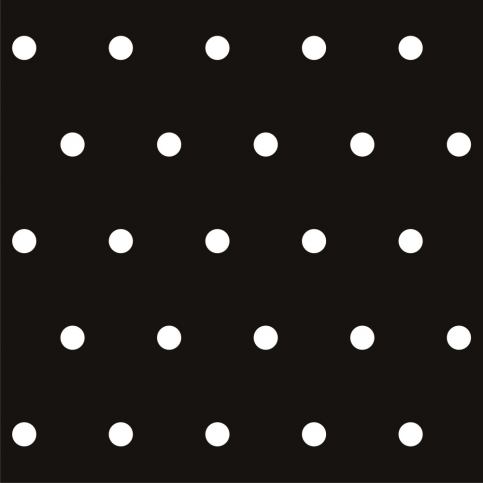 Tapeta Dots Black/White 5 cm - Beliani.cz