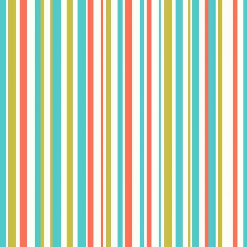 Tapeta na zeď - Arthouse Earn Stripes Earn Stripes Orange/Green - Beliani.cz