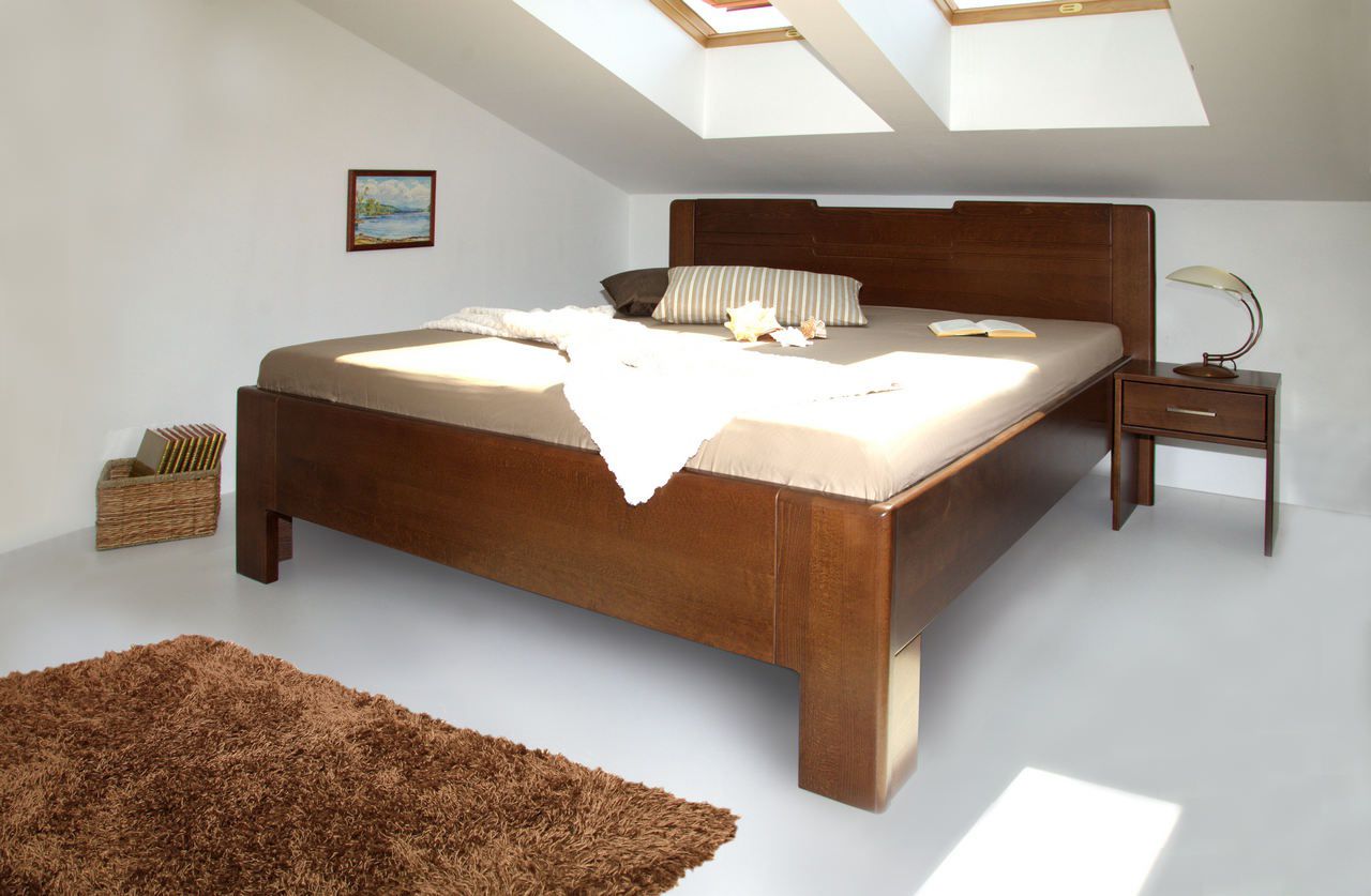 Masivní postel s úložným prostorem K-design 3 - 160/180 x 200cm - 160 x 200cm - Nábytek Harmonia s.r.o.