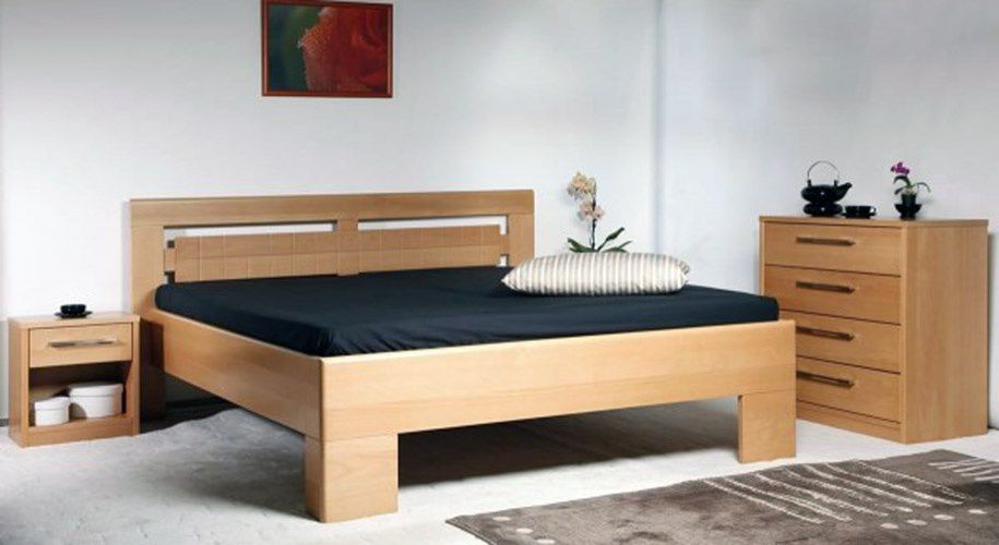 Masivní postel s úložným prostorem Varezza 3 - 80/90/100x200cm - 80 x 200cm - Nábytek Harmonia s.r.o.