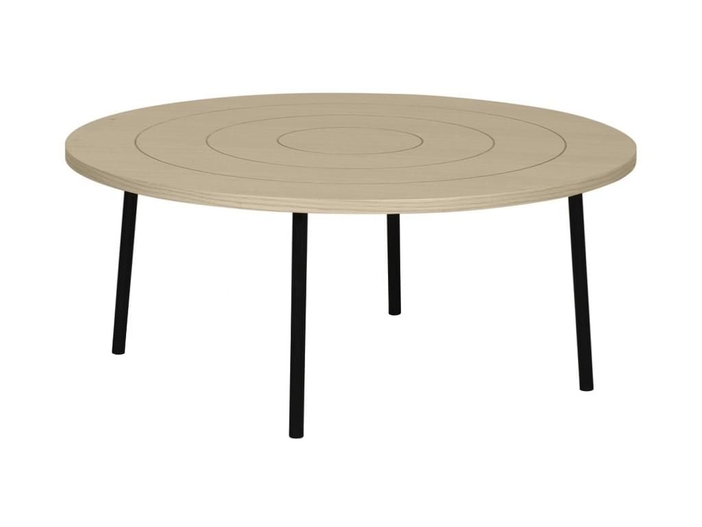 Odkládací stolek s deskou v dekoru dubu TemaHome Ply, ø 80 cm - Bonami.cz