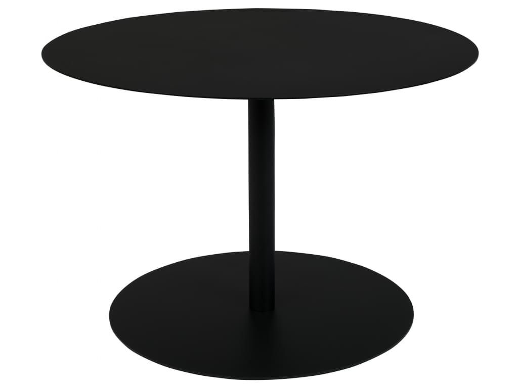 Černý kovový konferenční stolek ZUIVER SNOW ROUND 60 cm - Designovynabytek.cz