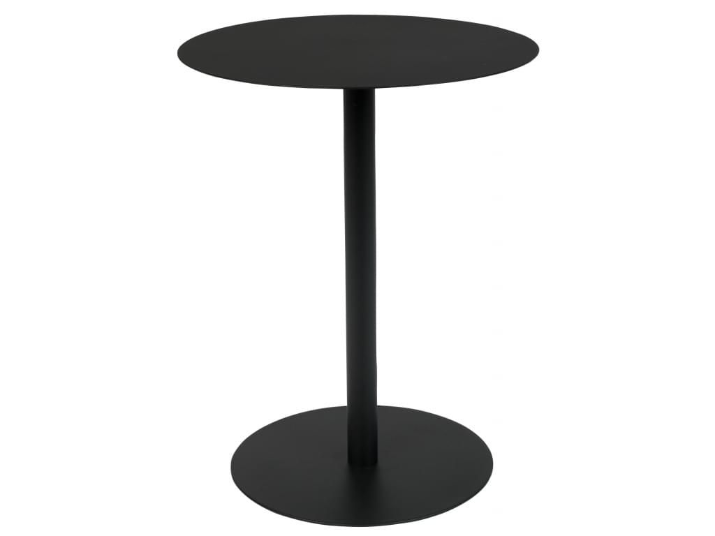 Černý kovový odkládací stolek ZUIVER SNOW OVAL 42x31 cm - Designovynabytek.cz