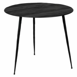 Černý borovicový odkládací stolek DUTCHBONE Pepper 45 cm