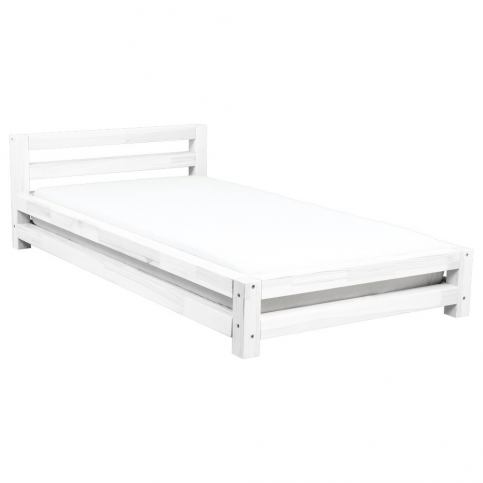 Bílá jednolůžková postel z smrkového dřeva Benlemi Single, 80 x 160 cm - Bonami.cz
