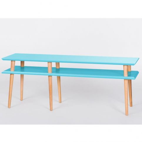 Konferenční stolek Mugo Dark Turquoise, 139 cm (šířka) a 45 cm (výška) - Bonami.cz
