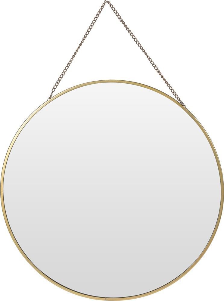 DekorStyle Nástěnné zrcadlo RANTAI 29 cm zlaté - EDAXO.CZ s.r.o.