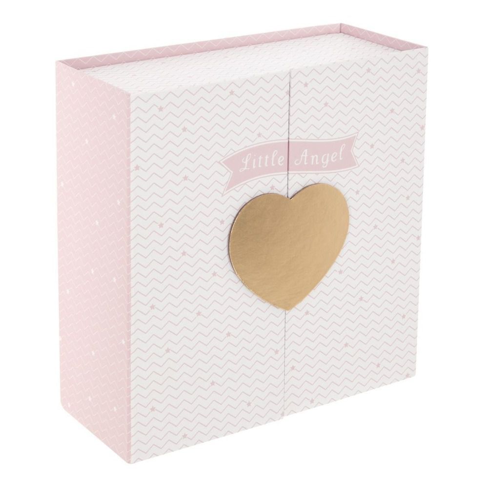 Atmosphera Dekorativní lepenkový box pro šperky v růžové barvě HEART DOOR, 9,2x22,2 cm - EMAKO.CZ s.r.o.